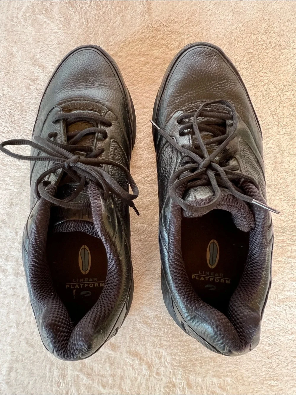 Brooks Addiction Walker 2 Black Leather Walking Shoes 14 2E Wide